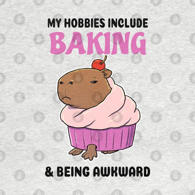 My hobbies include Baking and being awkward Capybara cupcake by capydays